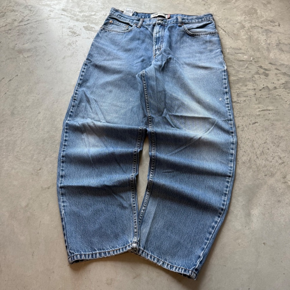 Levis 560 Comfort Fit Jeans Mens 36x30 Medium Wash Baggy Tapered Denim Blue